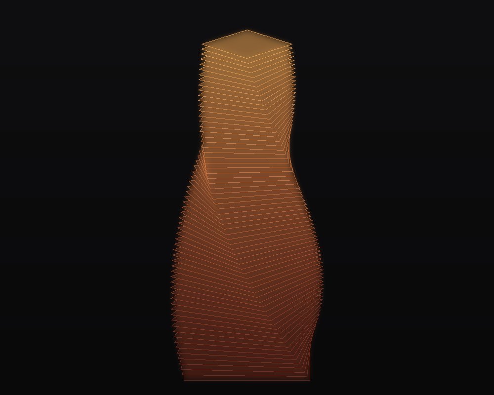 Twisting parametric tower